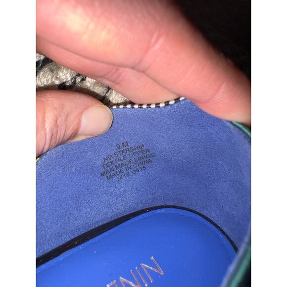 Nine West Starship D’Orsay Flats Multi Stripe Size 9 - Picture 5 of 6